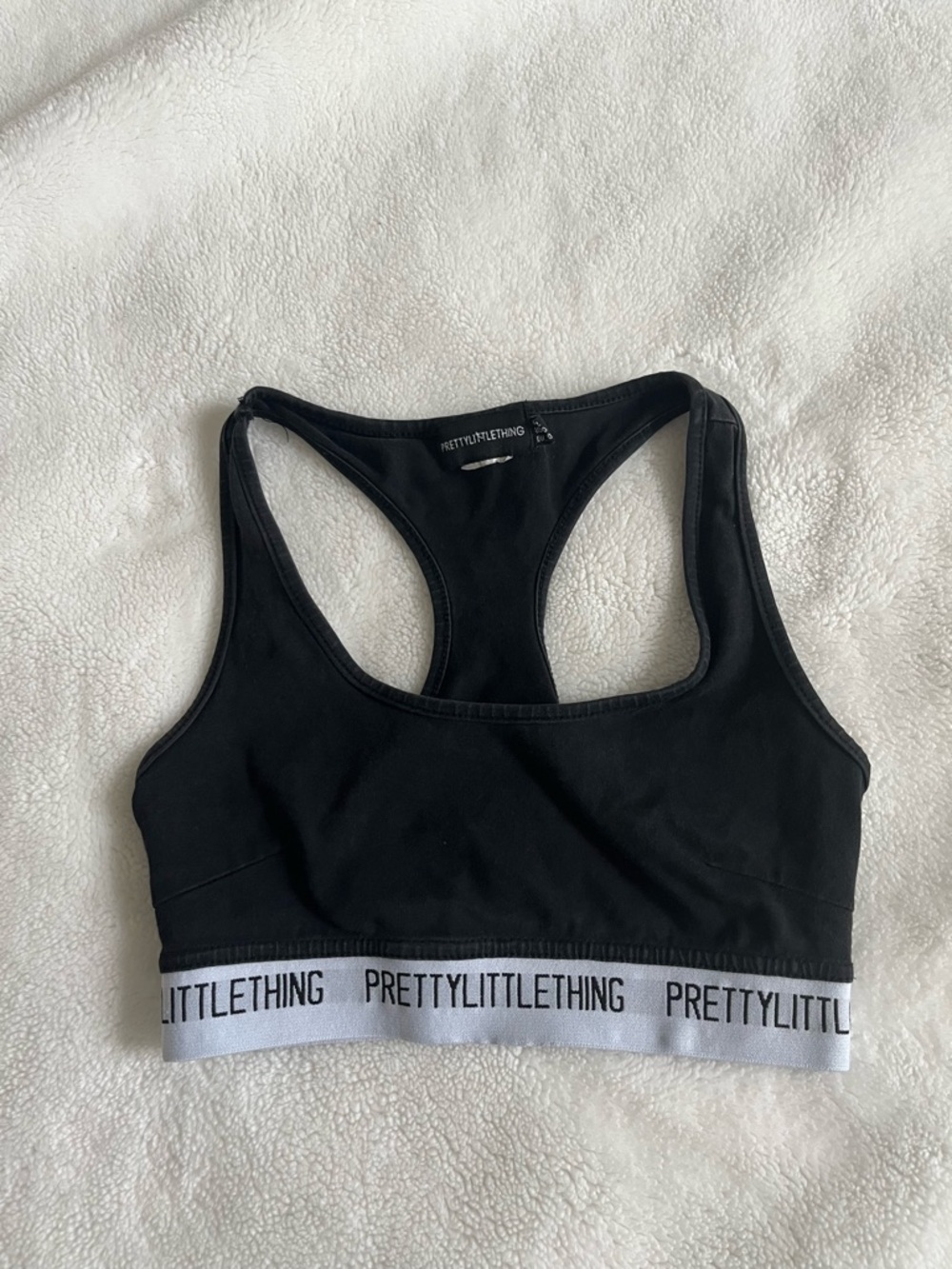 PrettyLittleThing Black Spots Bra